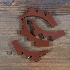 LEGO 76768 Reddish Brown Arch 1x5x4 - Irregular Bow, Reinforced Underside Qty 4