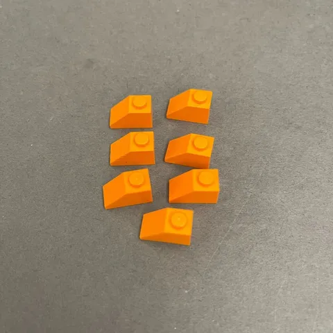 Lego 3040 Orange Replacement Parts Pieces Lot of 7