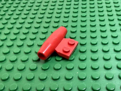 1976 LEGO Red Engine Smooth 1x2 Side Plate No AXLE HOLDER Legoland 386 770#3475a