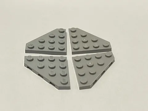 Lego 30503 Light Blue Gray Replacement Add-on Pieces Parts Lot of 4