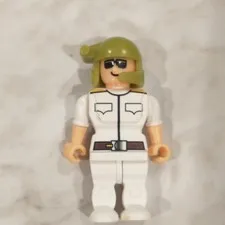 LEGO Minifigure White Uniform Green Helmet Sunglasses Print 2106-RW09TK-0316