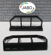 (M4/6/8) LEGO 2x 6583 Railway Railing 1x6 black 10133 10014 4565 10219