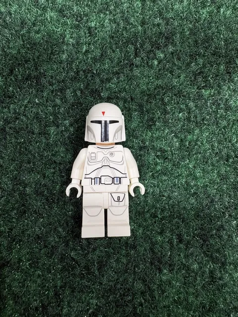 Lego Star Wars White Boba Fett Minfigure sw0631 No Jetpack