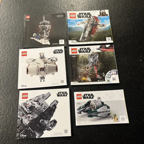 Star Wars Lego Manuals Only Lot Of 6