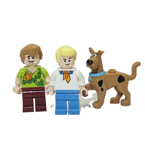 Lego Scooby Doo Shaggy Rogers & Fred Jones Mystery Inc Minifigure Lot 3 Figures