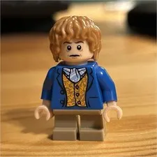 RARE LEGO Blue Coat Bilbo Baggins Minifigure