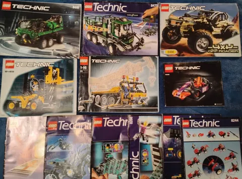 LEGO Technic Instructions Manual Lot Of 12 - SEE PICTURES Vintage