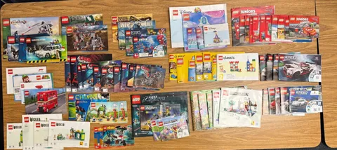 Huge Lot Lego Instructions Manuals -Jurassic Park, Monsters, Turtles, Marvel