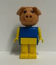 LEGO Fabuland Percy Pig Animal Minifigure Posable Figure