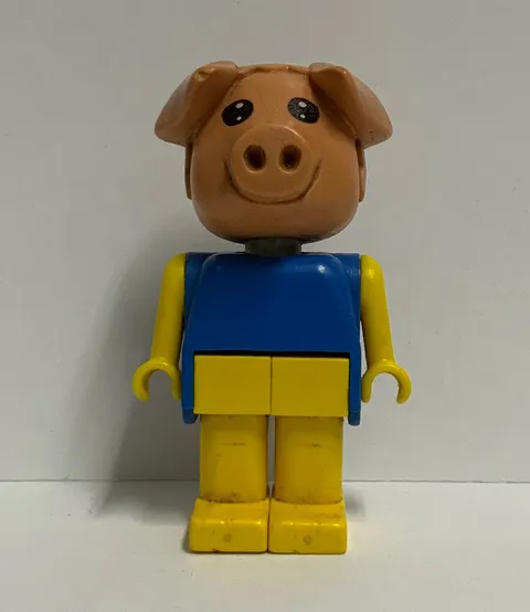 LEGO Fabuland Percy Pig Animal Minifigure Posable Figure