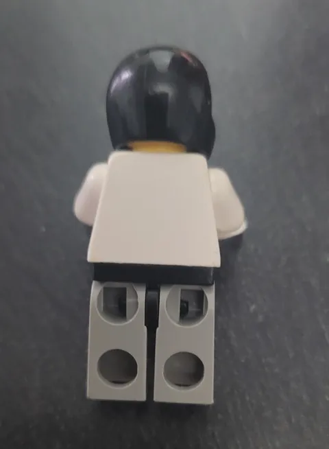 LEGO Astronaut Minifigure Black Helmet White Torso Gray Legs