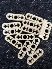 LEGO 6632 White Technic, Liftarm Thin 1 x 3 - Axle Holes 13 Pieces