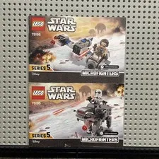 Lego Star Wars Micofighters Series 5 75195 Instruction Manual Booklets Only