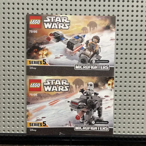 Lego Star Wars Micofighters Series 5 75195 Instruction Manual Booklets Only