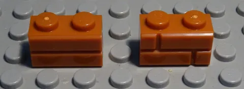 Lego Brick Masonry Brick Brick 1x2 Dark Ochre 5 Pieces