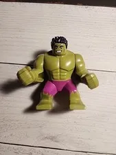 Lego Marvel Super Heroes HULK FIGURE Black Hair ~ Magenta Pants Minifigure sh643