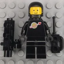Lego Space Minifigure SP003 Classic Space Black with Air Tanks