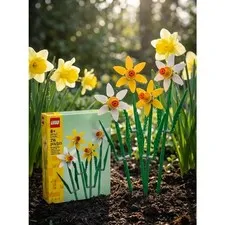 LEGO 40747: Daffodils Building Blocks, Spring Decor Set, Gift for Ages 8+