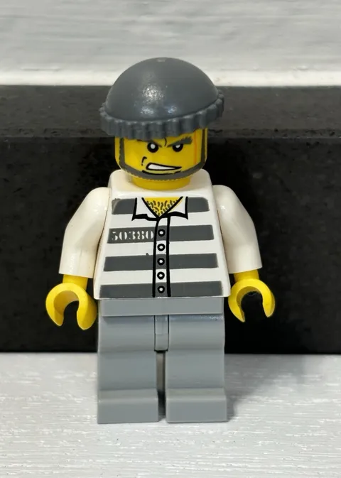 Lego City Jail Prisoner Minifigure
