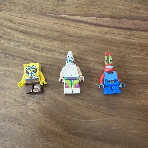 LEGO SpongeBob SquarePants, Mr. Krabs Large Grin & Patrick minifigure