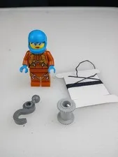 Lego Female Arctic Plane/Quadcopter Pilot  W/ String  And Hook 
