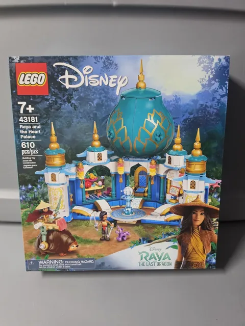 New LEGO Disney Raya and the Heart Palace 43181 Set, 610 Pieces New Sealed