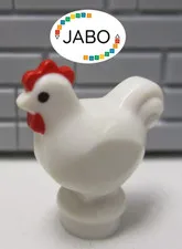 (C 15 / 1 / 2) Lego 95342pb01 Chicken White 6918 7189