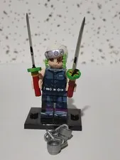 Custom Lego Demon Slayer-  Tengen Uzui Minifigure with black stand m35