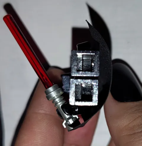 Chrome black edition Lego Darth Vader 1/10,000