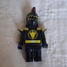 LEGO MINIFIGURES Black & Yellow Minifigure with Helmet & Shoulder Armor