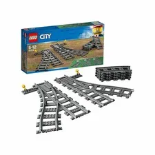 LEGO City Turnouts 8 Pieces Accessories Train Construction Toy Ages 5 and Up
