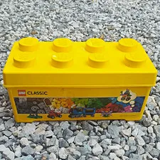 LEGO Classic Yellow Stackable Storage Brick Box for LEGO Classic MPN 10698