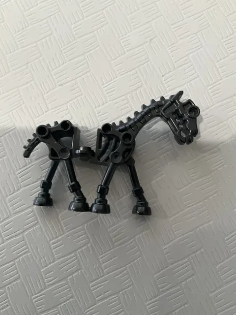 Lego Skeleton Horse Lot. Black Skeleton Horse Lot. lego castle used.