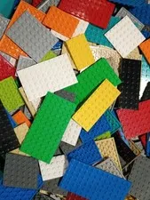 Lego Bulk Plates 100 Pc Lot Random Baseplates 4x6 4x8 4x10 6x6 6x8 6x10 6x12 8x8
