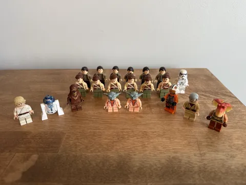 LEGO Star Wars Minifigures Lot of 21 – Yoda Luke Obi-Wan Chewbacca R2 + Others