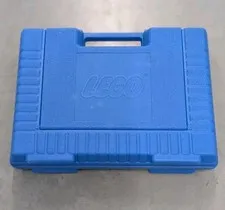 VTG LEGO 1985 Blue Plastic Storage Case Stash Box 
