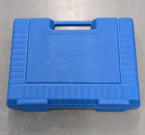 VTG LEGO 1985 Blue Plastic Storage Case Stash Box 
