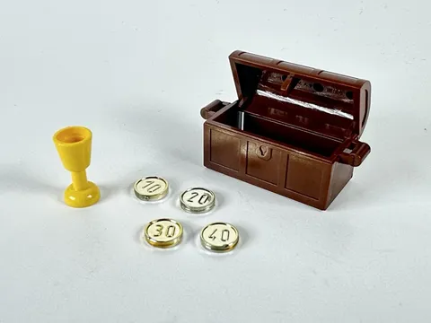 Vintage LEGO Pirate Treasure Chest  with Coins & Cup #1