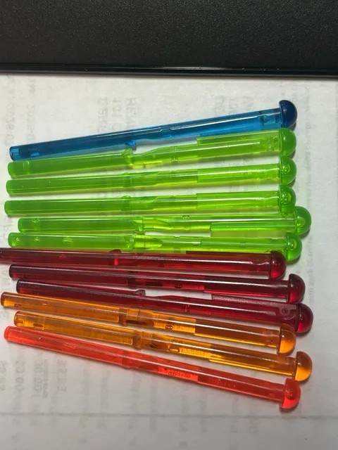 LEGO Lot Of 11 Projectile Arrows Five Different Colors Part 15303