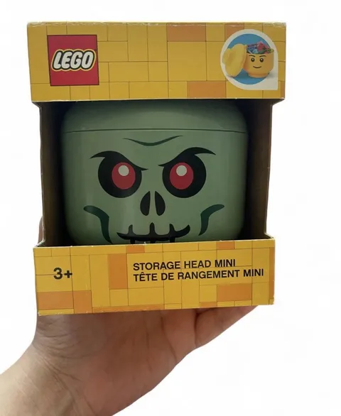 LEGO Green Zombie Storage Head Container Halloween
