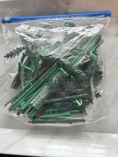 LEGO Bulk Plant Tree Parts Lot Green Leaves Stems Branches Bamboo 12 Oz 
