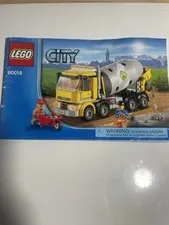 Lego 60018 Building Set Cement Truck User Manual / Instruction Booklet Only