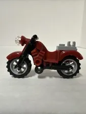 Lego Minifigure Vintage Motorcycle Dark Red & Black New 76017 76047 85983c01
