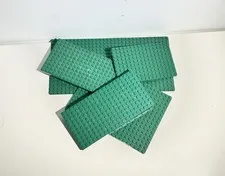 Lot of 5 Green LEGO Baseplates - Various Sizes - Vintage Classic Building Plates