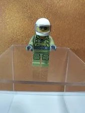 LEGO City minifigure, Volcano Explorer, Olive Green, White Helmet, CTY0697
