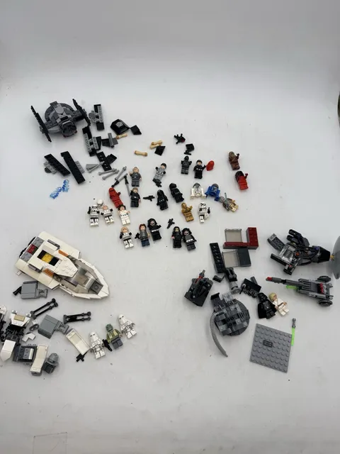 Lego Star Wars Multiple Set Lot W/ Minifigs RETIRED + Rare 27 Figs + Vehicles