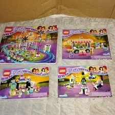 Lego Friends Amusement Park Guide Books Aet ONLY 41127, 41128, 41129, 41130,