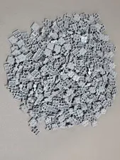 Lego Qty 400 - Light Bluish Gray - 4488 Plate, Modified 2 x 2 with Wheel 