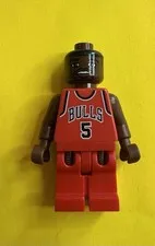 Lego NBA Basketball Derek Rose Minifigure 3566 Chicago Bulls #5 Rare!!