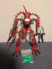 Complete no cracks/working light Lego Bionicle set 8901 Piraka Hakann